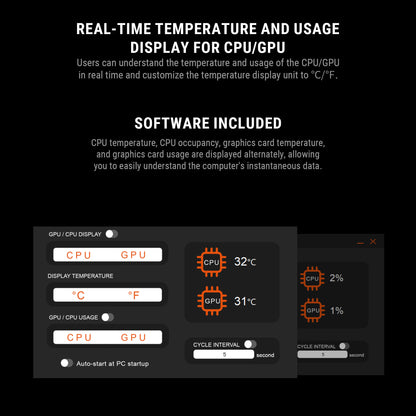 Ant Esports V6 Digital ARGB LGA1851/AM5 Black CPU Air Cooler