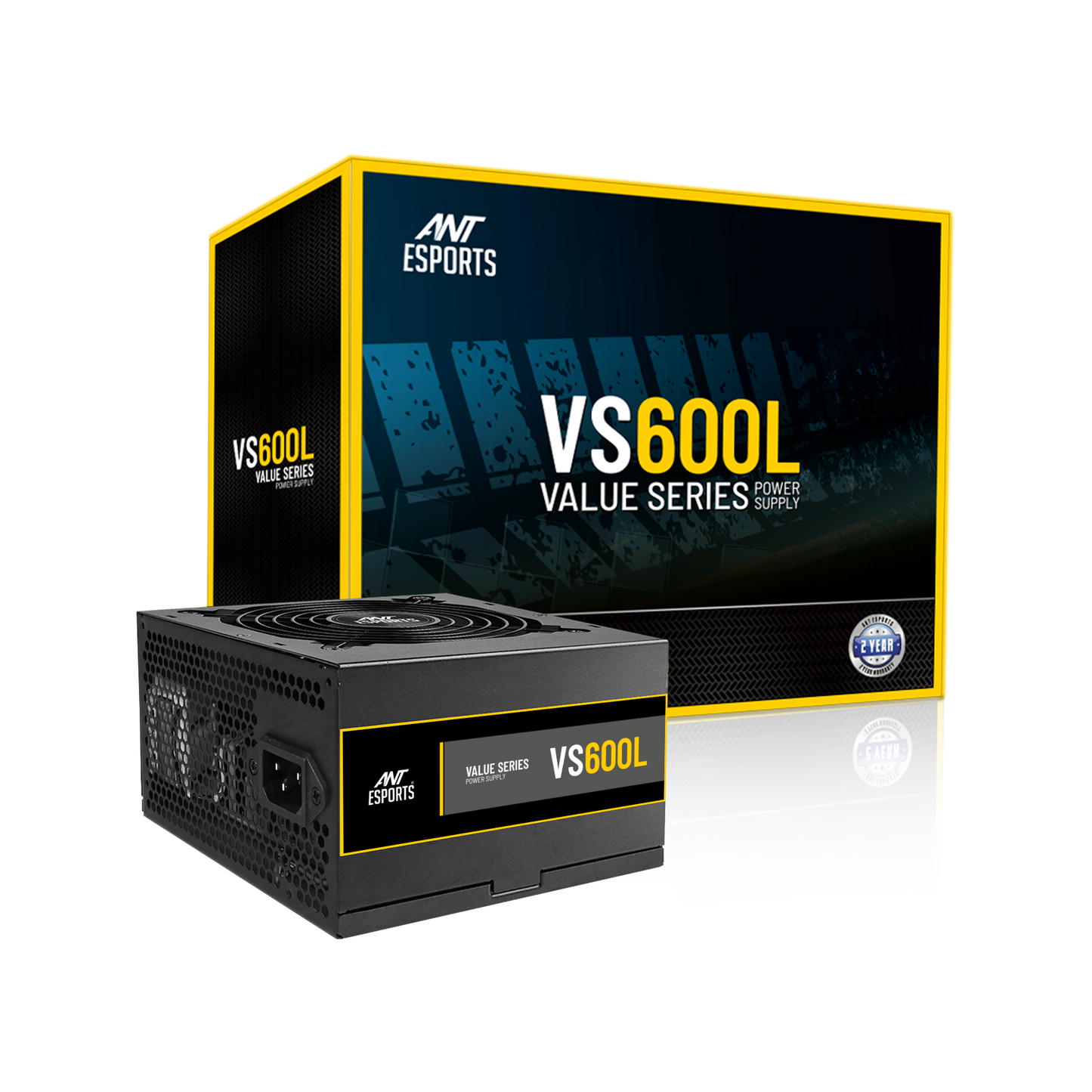 Ant Esports VS600L Value Series 600W Black Power Supply