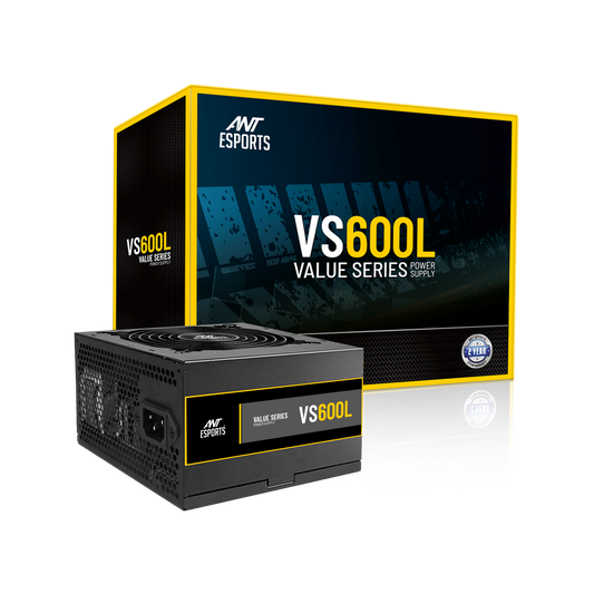 Ant Esports VS600L Value Series 600W Black Power Supply