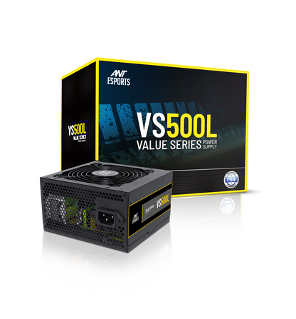 Ant Esports VS500L Value Series 500W Black Power Supply