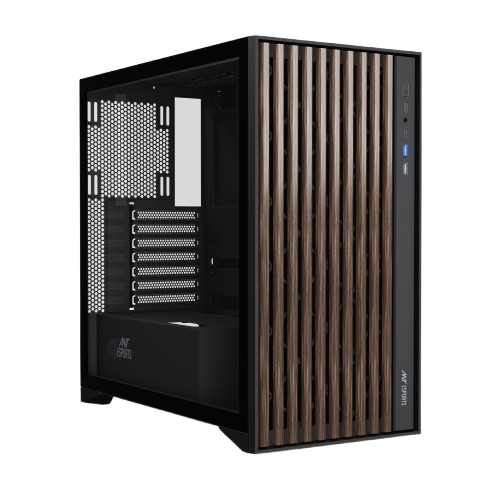 Ant Esports Zen Wood C3 Mid-Tower ATX, Micro-ATX, Mini-ITX Black Cabinet 4x120mm