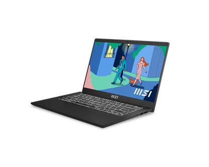 MSI Laptop Modern 14 - C12M i5 12th Gen, 8 GB RAM, 512 GB SSD, Windows, MS Office, Silver, 14" Dsiplay