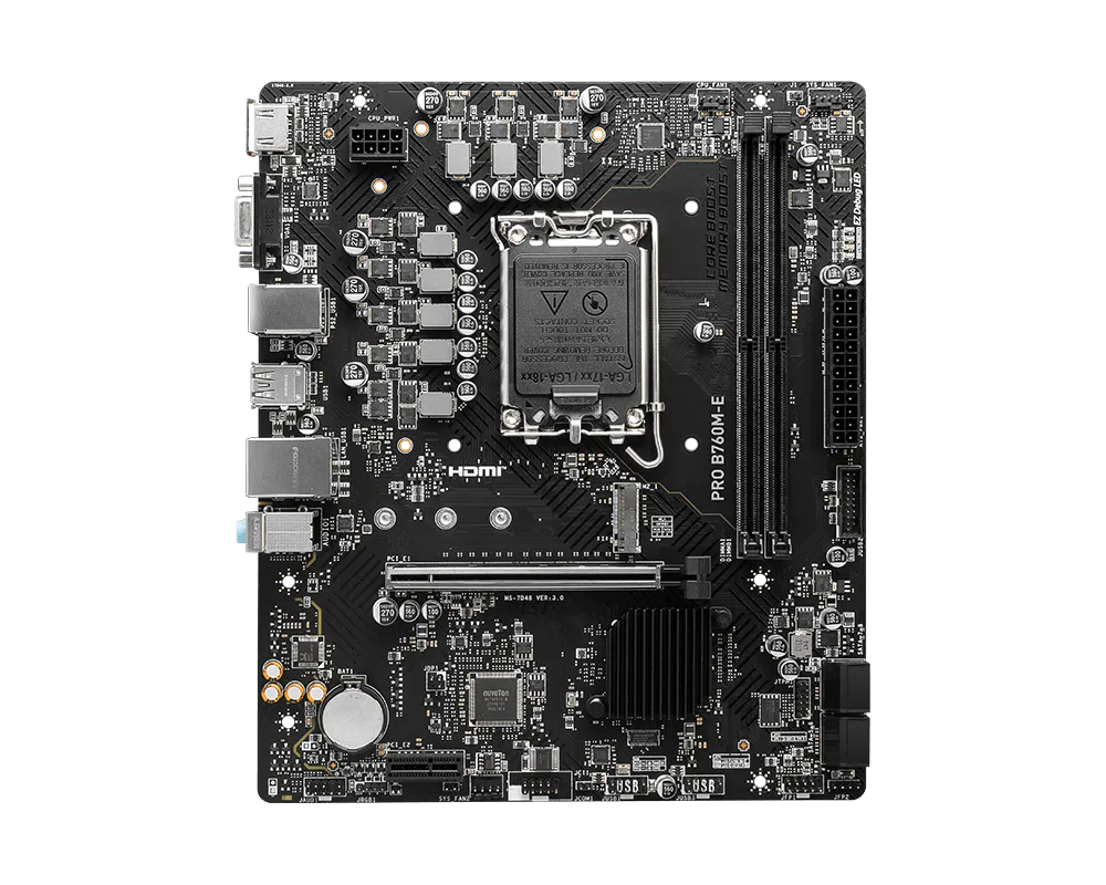 MSI Pro B760M-E DDR4 Motherboard