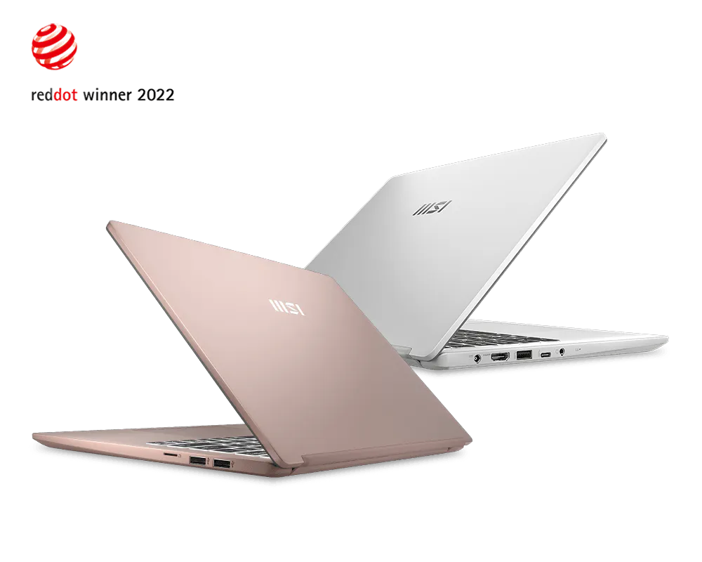 MSI Laptop Modern 14 - C12M i5 12th Gen, 8 GB RAM, 512 GB SSD, Windows, MS Office, Silver, 14" Dsiplay